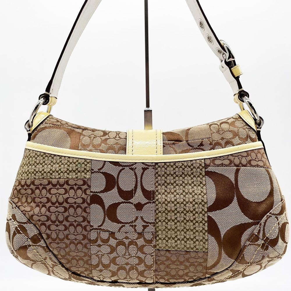 COACH SOHO One Shoulder Bag Canvas Patchwork Signatur… - Gem