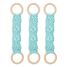 3 Pcs Kitchen Dish Towel Holder, Hanging Kitchen Towels for Oven, Mint Green