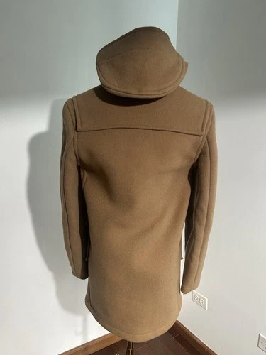 Gloverall Original Collection Camel Duffle Coat Wool Toggle Made England image 5