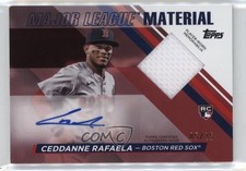 2024 Topps Update Major League Material Red 5/25 Ceddanne Rafaela Auto lz7