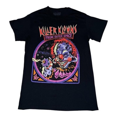 Killer Klowns From Outer Space Cult Horror Black T Shirt Men's Small Unisex Tee