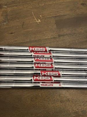  KBS Tour Lite Steel Iron Shafts Stiff Flex 4-PW 7 Shafts .355 Taper Tip