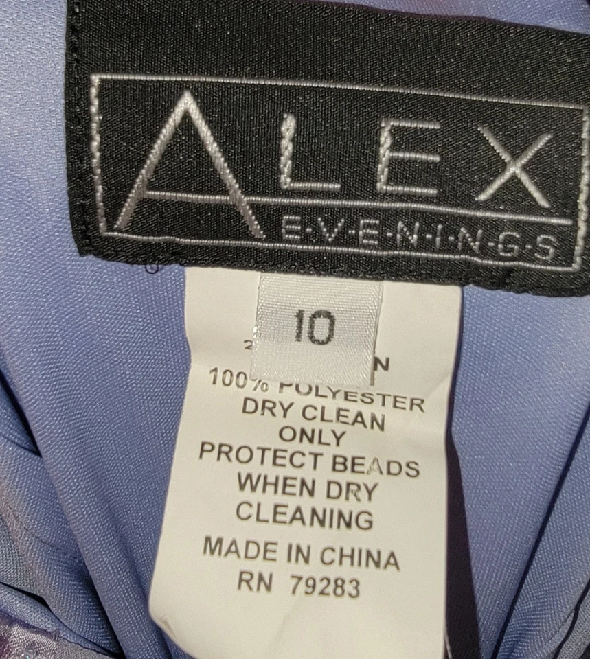 Vestido de hadas coqueta con volantes y2k azul floral seda terciopelo agotado talla 10 Foto 3 de 4