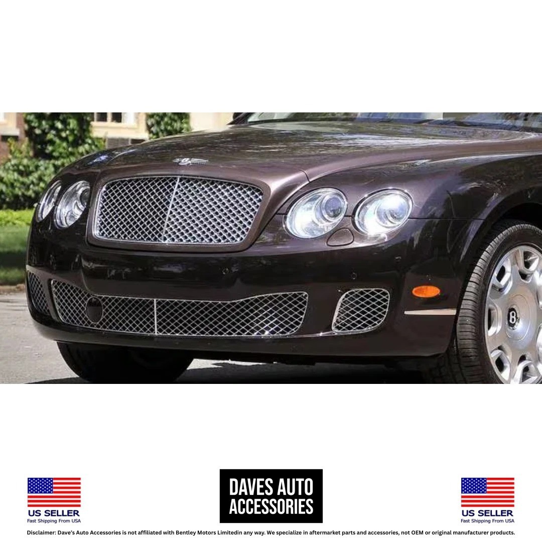 2009-2011 Bentley GT GTC Chrome Headlight Bezel Ring OE Style