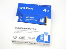 WD Blue SN5000 4TB SSD, Read speeds up to 5500 MB/s, NVMe SSD, Internal SSD