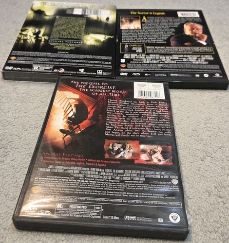 Lot The Exorcist 1 3 The Beginning DVD Monster Mayham! edition ss director's cut - Imagen 2 de 2