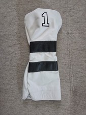 Winston Collection Stripe Leather Driver Golf Head Cover Headcover  Preowned