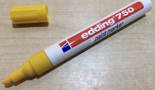 Edding 750 Paint Marker Pens (3 Pack) Low Odour 2–4mm Bullet Tip - Select Colour