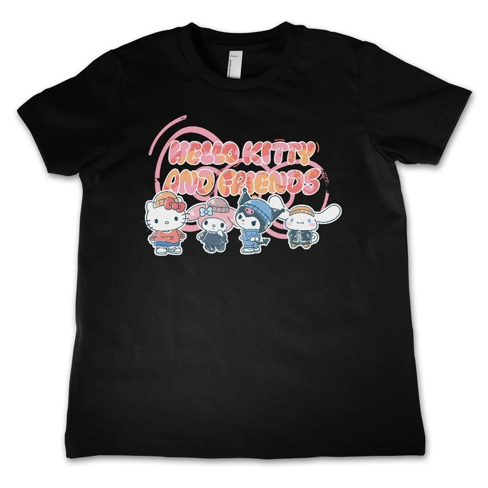 T-Shirt Enfant Hello Kitty Et Amis Bulle Officiellement Sous Licence - Photo 1/1