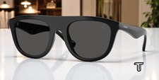 BURBERRY BE4459U 300187 Black Dark Grey 55 mm Men's Sunglasses