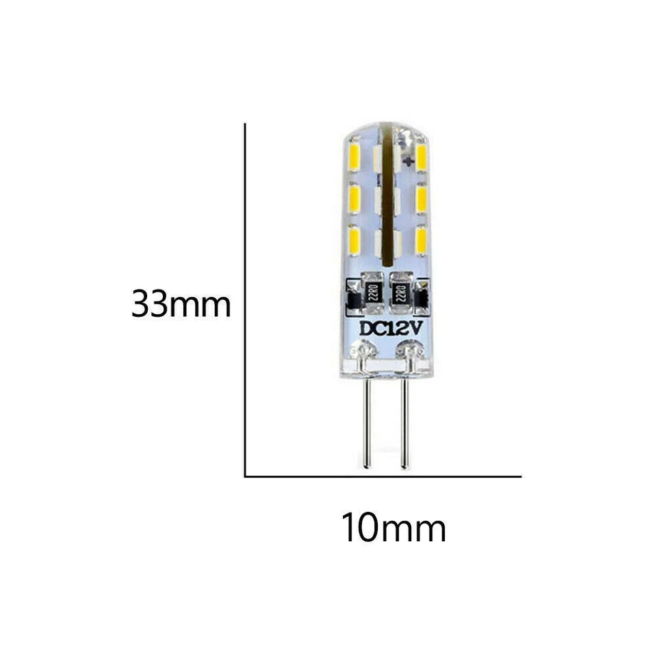 10x G4 LED Kaltweiß 3W DC 12V COB Birne Lampe Leuchtmittel Glühbirne Stiftsockel - Bild 2 von 4