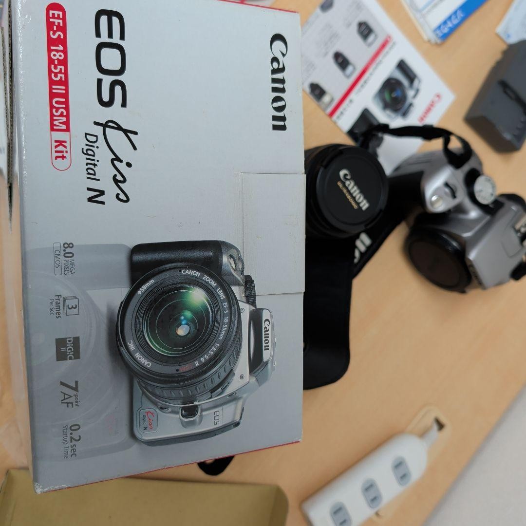 Canon EOS Kiss Digital N Camera with EF-S 18-55mm Lens 8MP DSLR | eBay