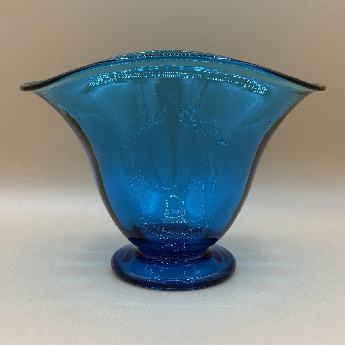 希少なヴィンテージ BLENKO ブレンコガラス　USA製　希少なアメジスト色 Blenko Fan Vase for sale | eBay