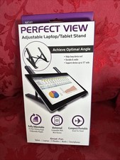 Perfect View Adjustable Laptop and Tablet Stand - Folds  Expands for travel NEW