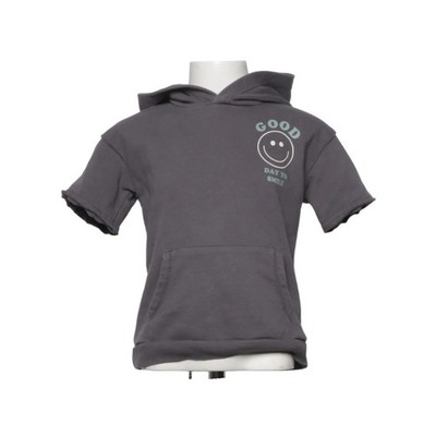 Grayson Mini, Kurzärmeliger Hoodie, Größe: 110, Grau, Baumwolle/Polyester #gtG