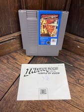 Indiana Jones and the Temple of Doom Nintendo NES Game And Manual