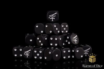 Eye of Isha 16mm Würfel 25 abgerundet Baron of Dice Miniaturen Tabeltop