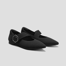 VIVAIA Pointed Toe Mary Jane Flats Women Maria Elegant Comfortable Shoes