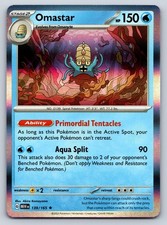 Carta Pokemon Holo Rara 2023 Viola Scarlatta 151 Omastar 139/165 NM
