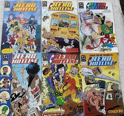 HERO HOTLINE #1 2 3 4 5 6 Set DC Comics 1989 NM