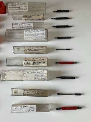 GEWINDEPUFFERKALIBER GEHT NICHT 24 STÜCK GM MARKE M3 BIS M22mm + 1 GAS