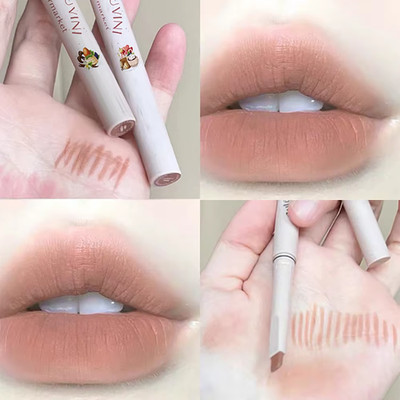Matte Lip Liner Outline Lippen Lippenstift Stift Wasserdicht Langanhaltende Farbe Lippenstift
