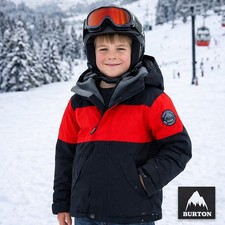 Burton Youth Snowboard Jacket Medium Insulated Waterproof Red Black Ski Coat