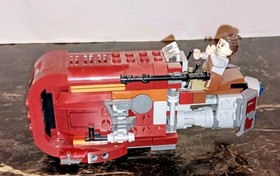 LEGO Star Wars Lot - 75081 Skyhopper, 75099 Reys Speeder & 75254 At-St,As Is Pic