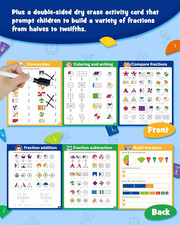 Magnetic Fraction Educational Puzzle, Magnetic Fraction Tiles  Fraction Circ...