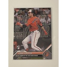 2023 Topps NOW Gunnar Henderson Rookie of the Year Award Card #OS-10 MLB Orioles
