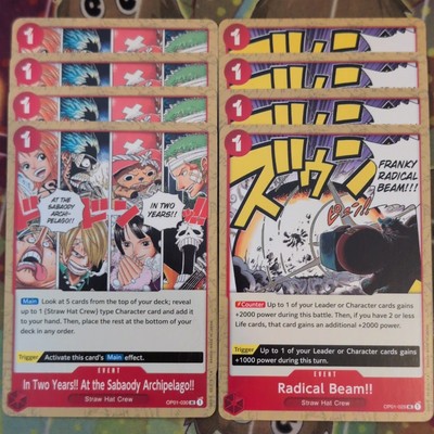 4 x Einteiler in zwei Jahren!! Am Sabaody Archipel !! OP01-030 + 029 UC Beam