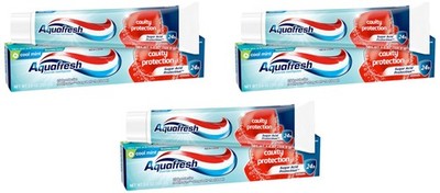 Aquafresh Cavity Protection Fluoride Toothpaste for Healthy Gums, Strong Teeth,
