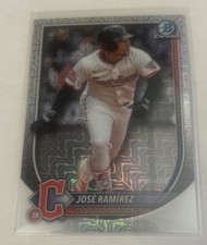 Jose Ramirez 2025 Bowman Chrome Mega Box Mojo Refractor Guardians All Star
