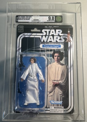 Star Wars 40th Anniversary Black Card 6'' Princess Leia Organa (2017)  AFA U9.0
