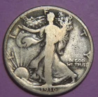 1916 Liberty Walking Silver Half Dollar - 50C - No Reserve!