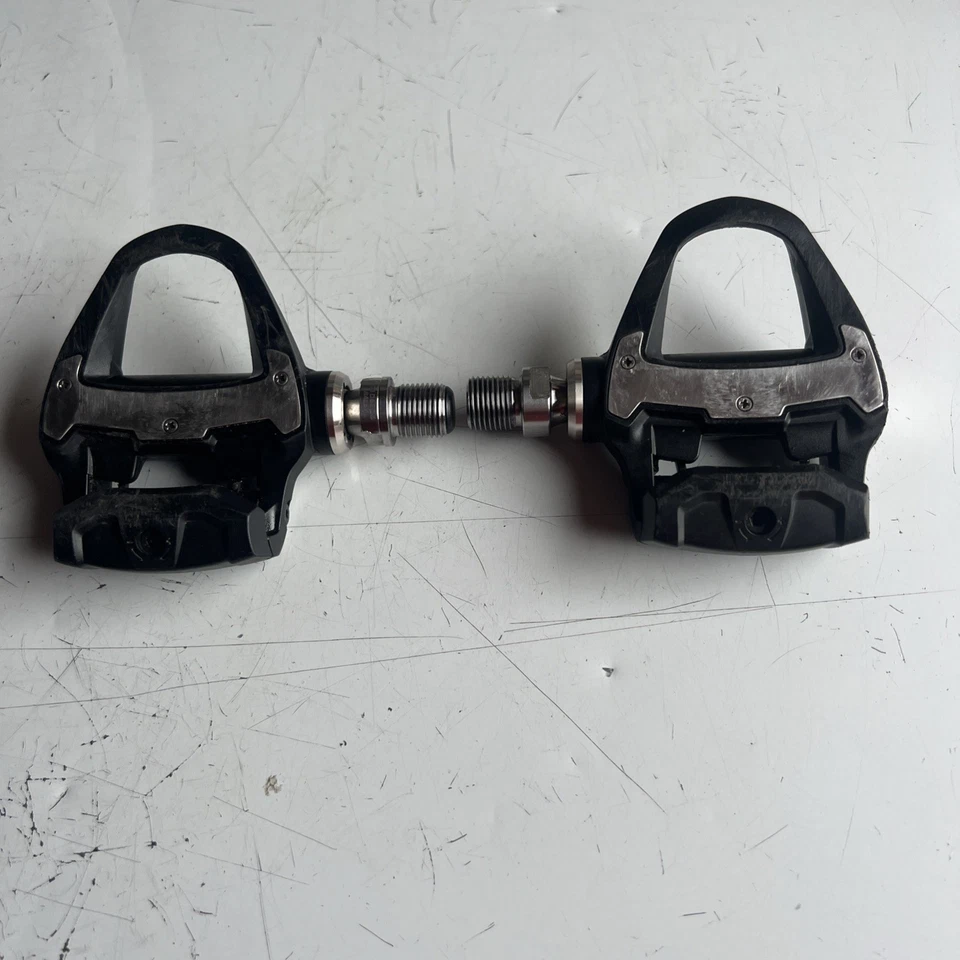 Garmin Rally RS100 Power Meter Pedals Single Sided Shimano SPD-SL Cleats - Image 2 of 4
