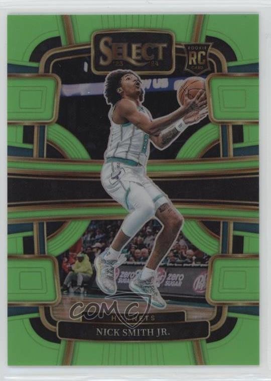 2023-24 Panini Select Concourse Neon Green Prizm 30/75 Nick Smith Jr #89 19fe