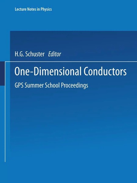 H. G. Schuster | One-Dimensional Conductors | Taschenbuch | Englisch | X-image