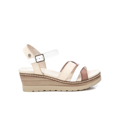 XTI Sandali Ciabatta Donna In Camoscio Con Pietre - Suola Gomma Antiscivolo, Vegano (Certificato PETA) - 3