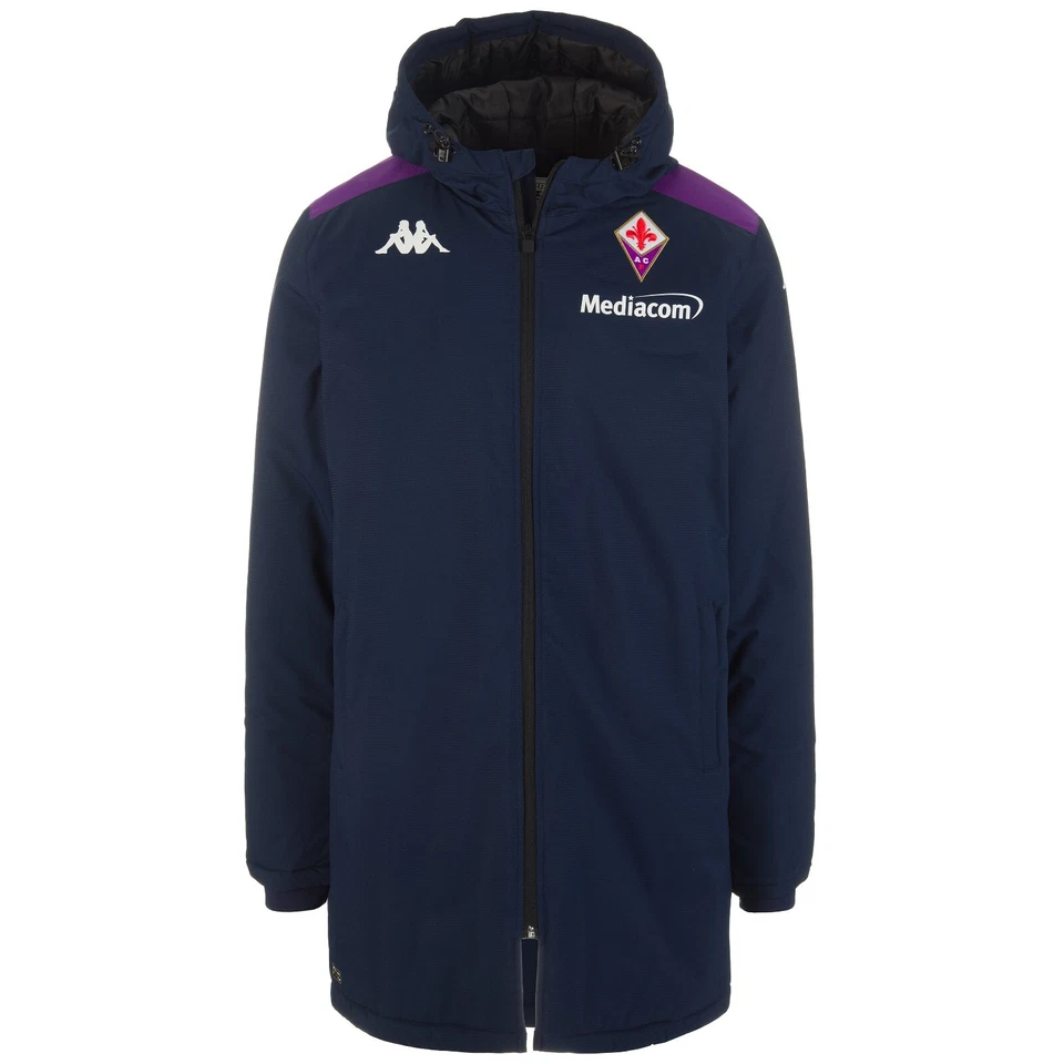 2776/173 KAPPA ARMINZIP FIORENTINA GIACCA GIACCONE LUNGO UOMO CALCIO 37111NW