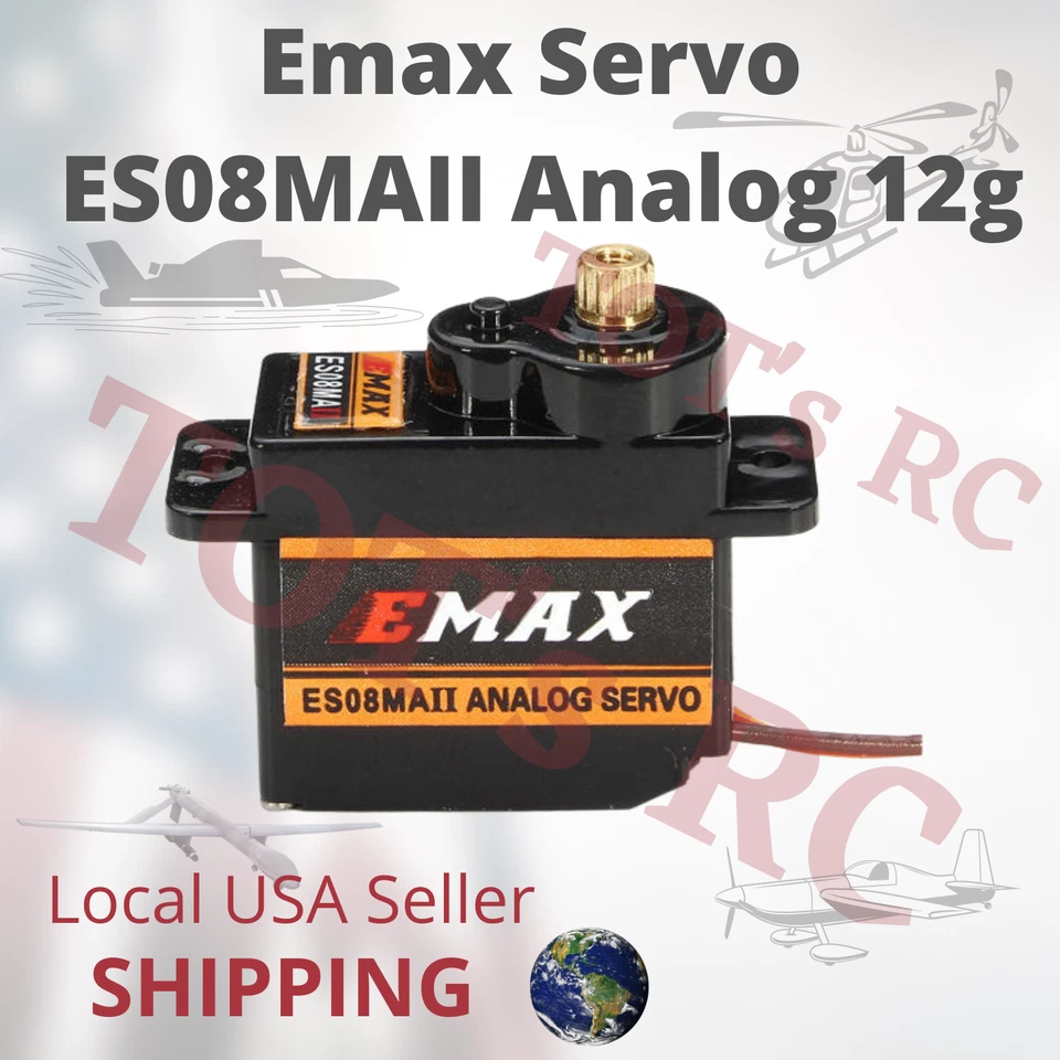 EMAX ES08MAII Mini Servo Metal Gear Analog Servo for RC Airplane Car Heli 12g - Image 2 of 4