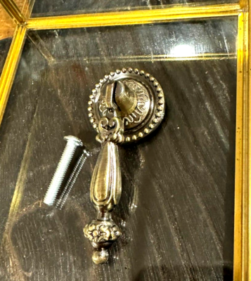 #ad antique Brass Teardrop Pull Tear Drop Drawer Bronze Furniture Knob handle door $8.93