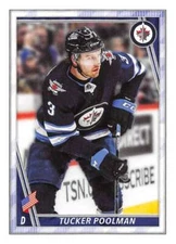 2020-21 Topps NHL Stickers #526 Tucker Poolman Winnipeg Jets