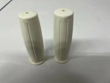 Yamaha classic style short white street bike Grips 7/8" handlebar 115MM long