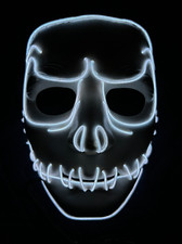 Skull Custom LED Light Mask for Party Festival Halloween – Made in USA