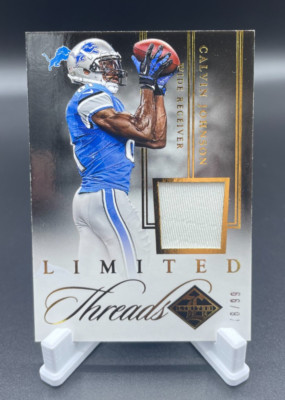 Panini Limited 2014 - Calvin Johnson - Limited Threads 78/99 - GAME WORN PATCH