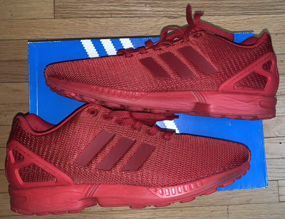 Adidas ZX Flux Triple Red Size 10.5 | eBay