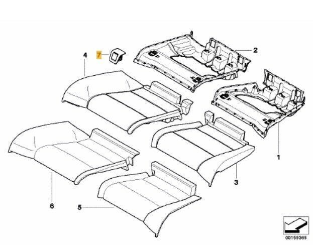 NEW GENUINE BMW 3 SERIES E93 CHILD SEAT ISOFIX MOUNT COVER TRIM 52209112423 eBay
