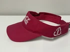 COCA-COLA COKE Red Adjustable Visor Hat Recycled Soda Cap Vintage