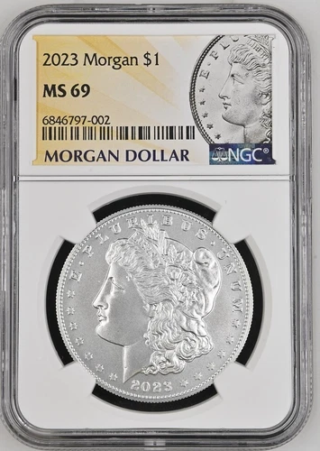 2023 Morgan Silver Dollar NGC MS69 - In Hand In Scratch Resistant Holder